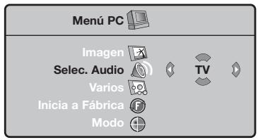 PHILIPS 32PF4320 - Utilización de los menús de PC - 2