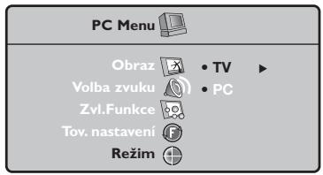 PHILIPS 32PF4320 - Použití nabídek PC - 5