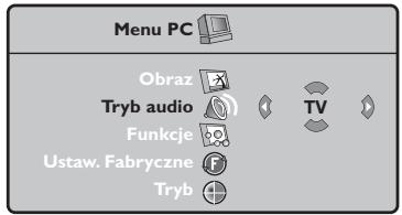 PHILIPS 32PF4320 - Menu trybu PC - 2