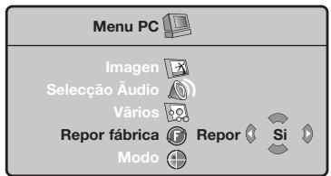 PHILIPS 32PF4320 - Utilização dos menus PC - 4