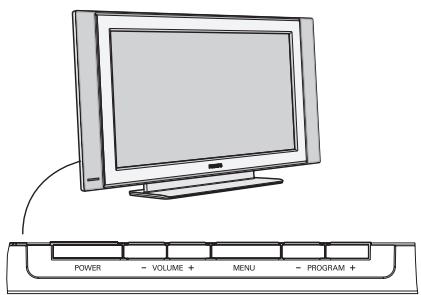 PHILIPS 32PF4320 - Przyciski na odbiorniku - 1