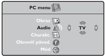 PHILIPS 32PF4320 - Použitie menu PC - 2