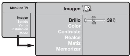 PHILIPS 32PF4320 - Para usar los menús - 1