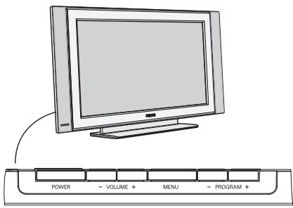 PHILIPS 32PF4320 - Tastene på TV-apparatet - 1