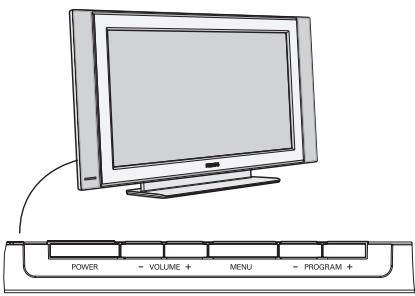 PHILIPS 32PF4320 - Los botones del televisor - 1