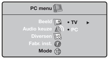 PHILIPS 32PF4320 - Gebruiken van de PC-menu's - 5