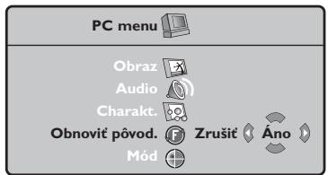 PHILIPS 32PF4320 - Použitie menu PC - 4