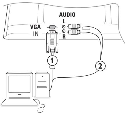 PHILIPS 32PF4320 - Připojte osobní počítač - 1