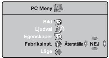 PHILIPS 32PF4320 - Använding av menyer i PC-läge - 4