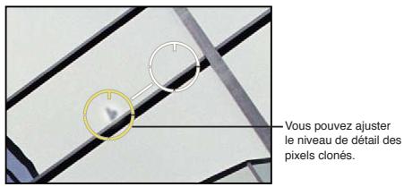 APPLE APERTURE 3.4 - Ajustement des détails à l'intérieur de la zone déliminée par les repères retoucher et corriger - 1