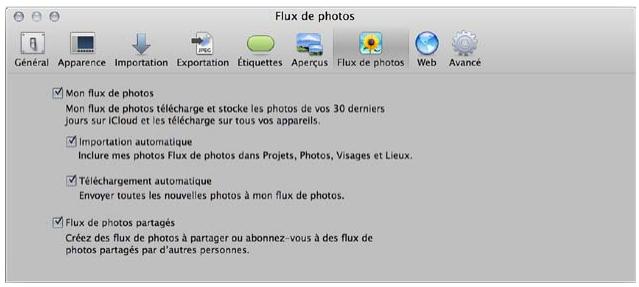 APPLE APERTURE 3.4 - Transfert manuel de photos entre aperture et votre flux de photos - 1