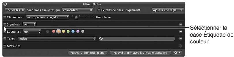 APPLE APERTURE 3.4 - Pour rechercher des photos en fonction de leur étiquette de couleur - 1