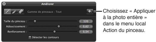 APPLE APERTURE 3.4 - Pour appliquer un ajustement au pinceau à une image entière - 2