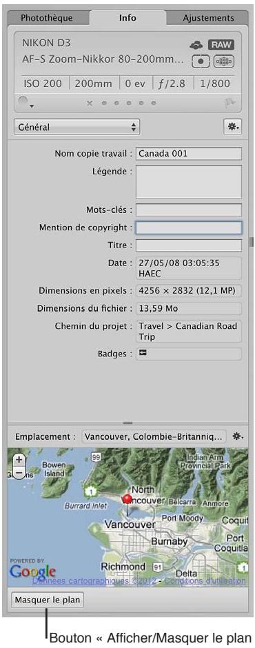 APPLE APERTURE 3.4 - Vue d'ensemble de la fonctionnalité lieux - 4