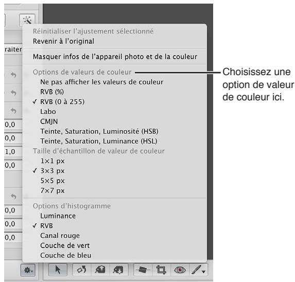 APPLE APERTURE 3.4 - Pour afficher les informations de couleur et de l'appareil photo - 4