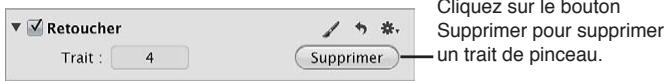 APPLE APERTURE 3.4 - Pour supprimer un coup de pinceau - 1