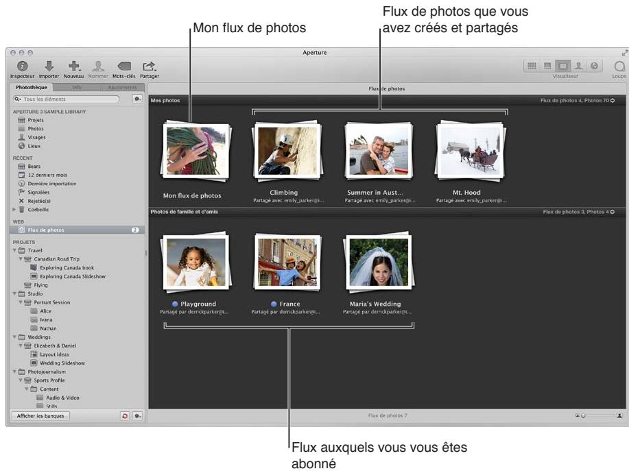 APPLE APERTURE 3.4 - Créer un flux de photos partagé - 1