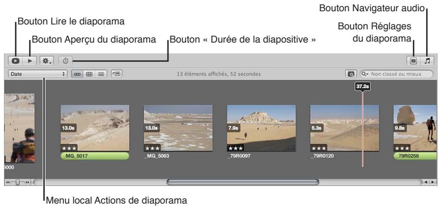 APPLE APERTURE 3.4 - Visionnage de vos diaporamas dans aperture - 1