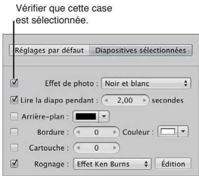APPLE APERTURE 3.4 - Application d'un effet de photo à certaines diapositives - 1