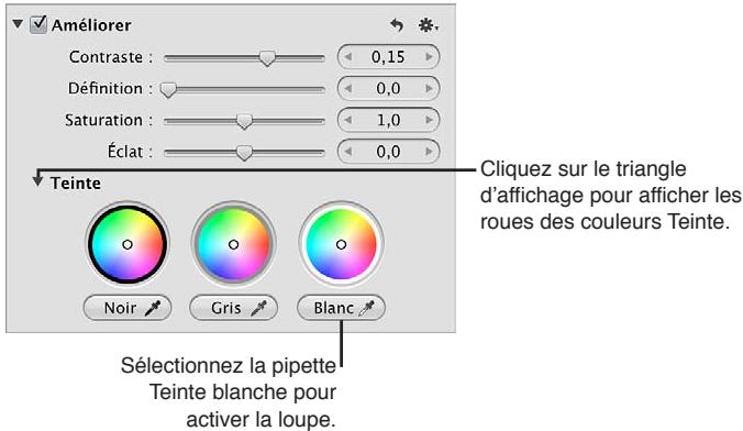 APPLE APERTURE 3.4 - Pour définir la teinte des tons foncés d'une image - 5
