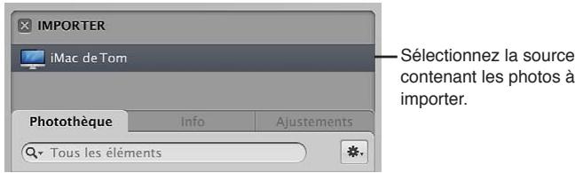 APPLE APERTURE 3.4 - Pour importer des fichiers stockés sur le disque dur de votre ordinateur ou sur tout autre périphérique de stockage - 1