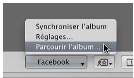APPLE APERTURE 3.4 - Pour consulter un album facebook publié - 1
