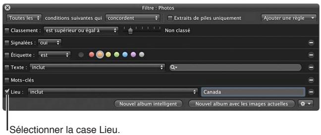APPLE APERTURE 3.4 - Pour rechercher des photos par emplacement - 1