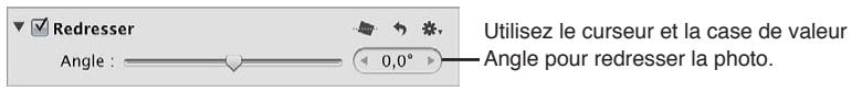 APPLE APERTURE 3.4 - Pour redresser une image à l'aide des commandes redresser - 1