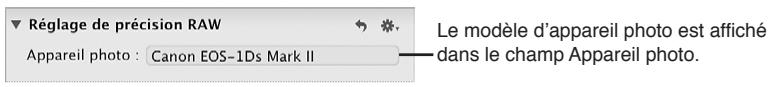 APPLE APERTURE 3.4 - Réglage par défaut de l'appareil photo - 1