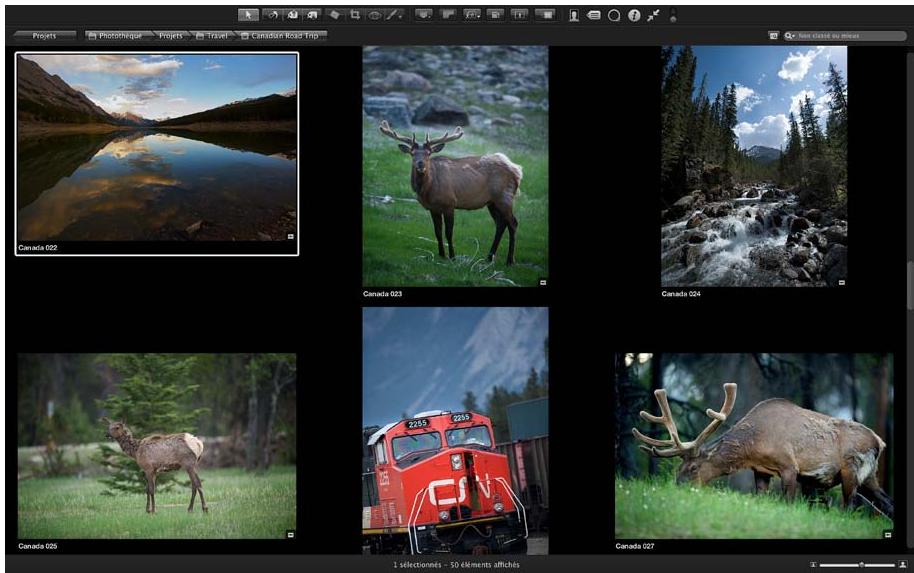 APPLE APERTURE 3.4 - Utilisation du mode navigateur en présentation plein écran - 1