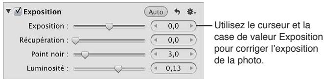 APPLE APERTURE 3.4 - Pour corriger l'exposition d'une image - 1
