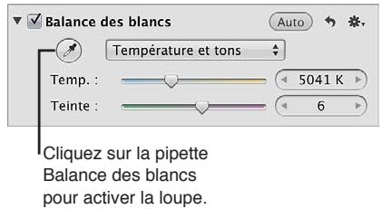 APPLE APERTURE 3.4 - Pour ajuster automatiquement la balance des blancs d'une image à l'aide de la pipette balance des blancs - 2