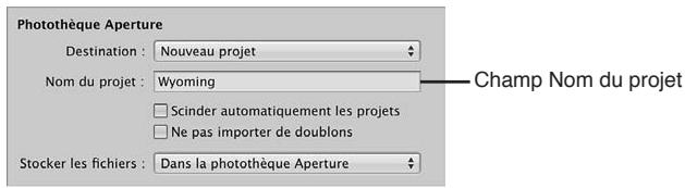 APPLE APERTURE 3.4 - Pour importer des fichiers stockés sur le disque dur de votre ordinateur ou sur tout autre périphérique de stockage - 3