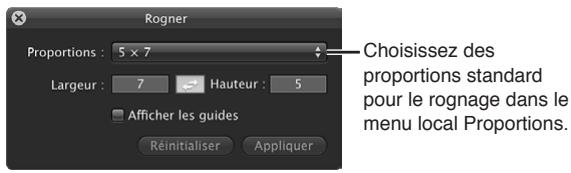 APPLE APERTURE 3.4 - Rognage des images à l'aide de l'outil rogner - 5