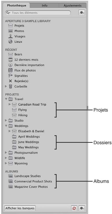 APPLE APERTURE 3.4 - Organisation des photos à l'aide de l'inspecteur de photothèque - 1