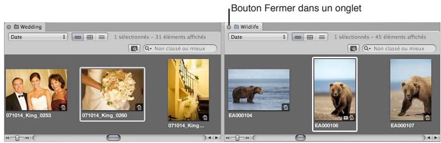 APPLE APERTURE 3.4 - Pour ouvrir un autre élément dans sa propre sous-fenêtre - 1