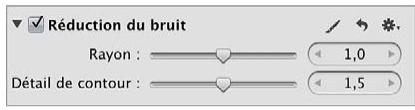 APPLE APERTURE 3.4 - Pour modifier l'ajustement réduction du bruit déjà appliqué à une image - 1
