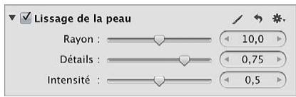 APPLE APERTURE 3.4 - Utilisation des commandes de pinceau rapide « lissage de la peau - 1