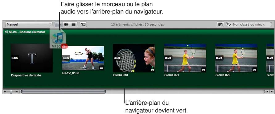 APPLE APERTURE 3.4 - Ajout de clips audio à votre diaporama - 2