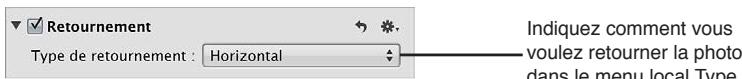 APPLE APERTURE 3.4 - Pour retourner la composition d'une image - 1