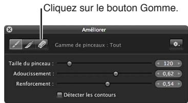 APPLE APERTURE 3.4 - Pour effacer des coups de pinceau - 2