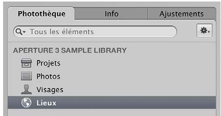 APPLE APERTURE 3.4 - Pour afficher les photos associées à un emplacement - 1