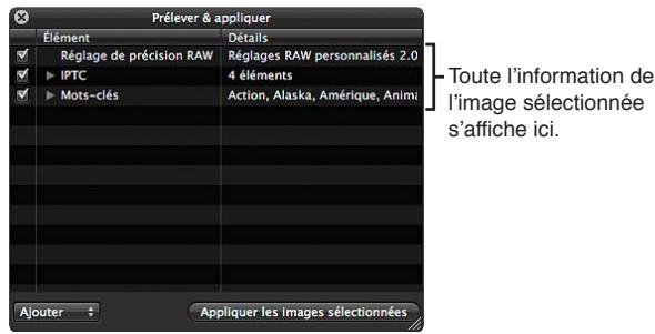APPLE APERTURE 3.4 - Application de mots-clés à l'aide de la palette prélever et appliquer - 2