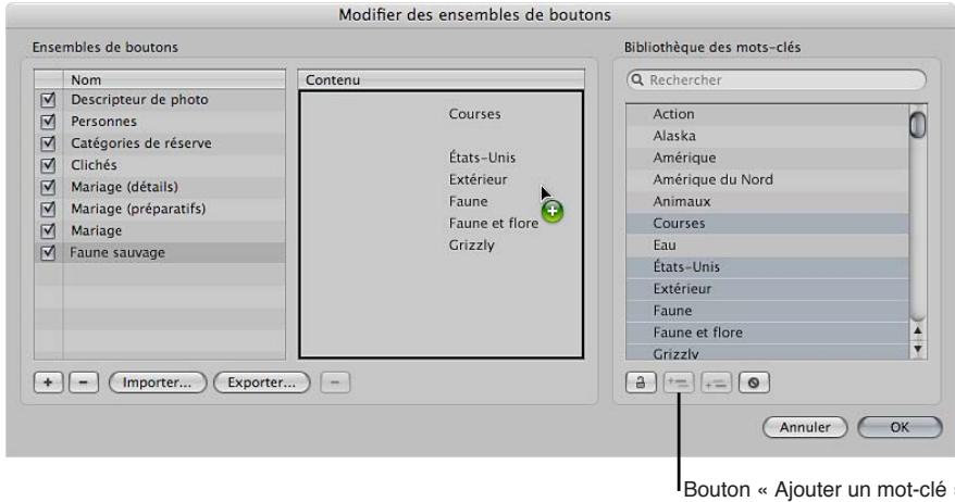 APPLE APERTURE 3.4 - Création d'un groupe de mots-clés prédéfinis - 4