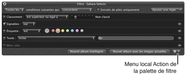 APPLE APERTURE 3.4 - Pour enregistrer les résultats de votre recherche dans un album - 1