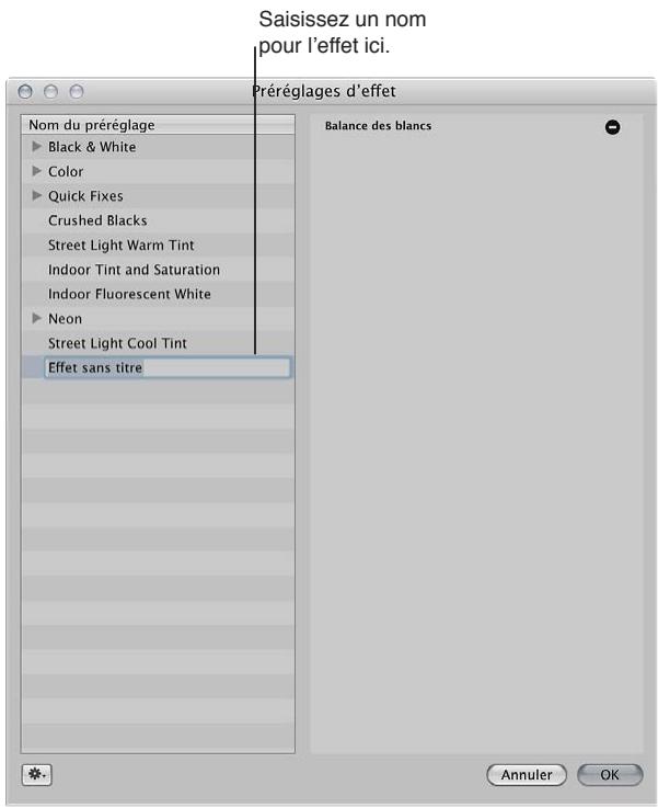 APPLE APERTURE 3.4 - Pour créer un effet - 2