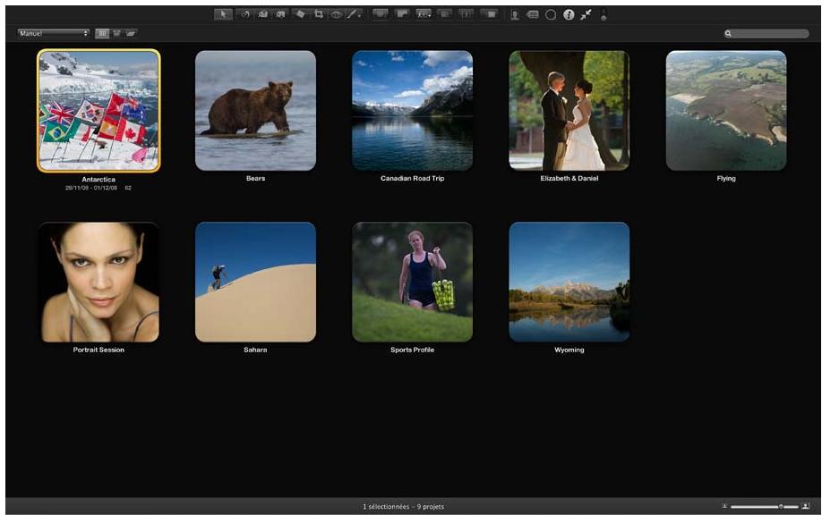 APPLE APERTURE 3.4 - Vue d'ensemble de la présentation plein écran - 2