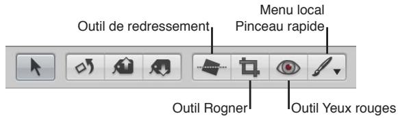 APPLE APERTURE 3.4 - Utilisation des outils d'ajustement disponibles dans la bande d'outils - 2