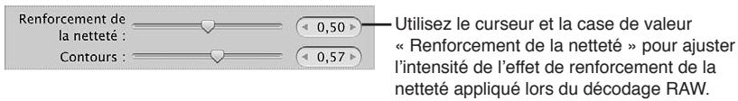 APPLE APERTURE 3.4 - Utilisation des commandes de renforcement de la netteté - 1