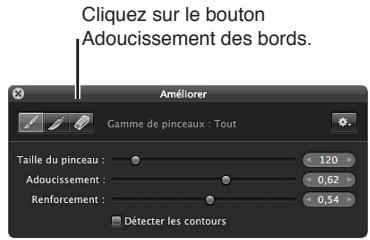 APPLE APERTURE 3.4 - Pour adoucir les bords des coups de pinceau - 2